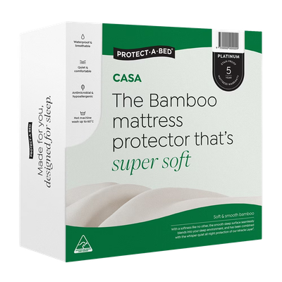 Protect-A-Bed Super Soft Bamboo Jersey Fitted Waterproof Mattress Protector