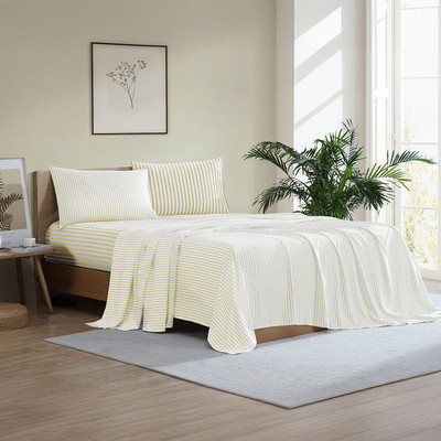 Ardor Boudoir Frankie Stripe Sheet Set Yellow