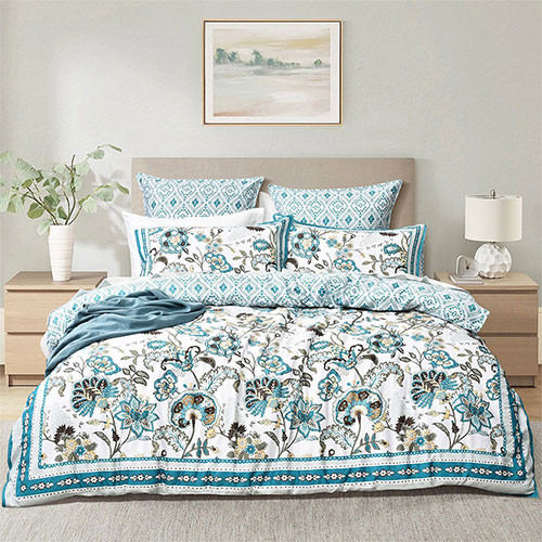 Renee Taylor 300 Thread Count Anaya Cotton Quilt Cover Set