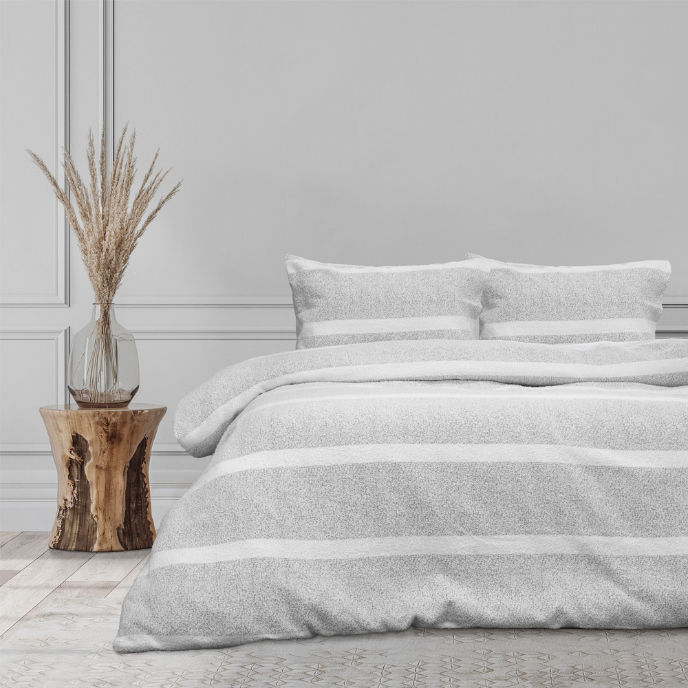 Ardor Boudoir Liam Chenille Stripe Quilt Cover Set