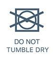 Do not tumble dry
