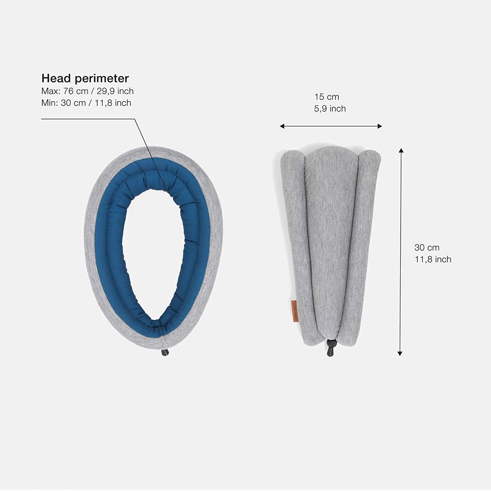 OstrichPillow Light Reversible Travel Pillow Sizes