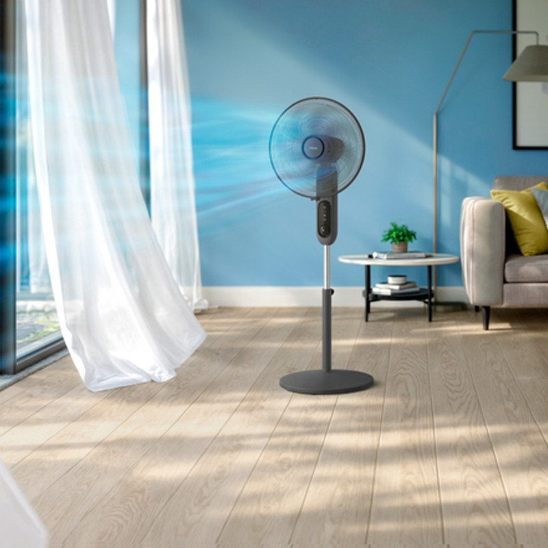 Philips 1000 Series Black Pedestal Fan