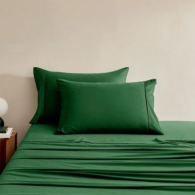 Serene 400TC Bamboo Cotton Blend Sateen Standard Pillowcase Eden