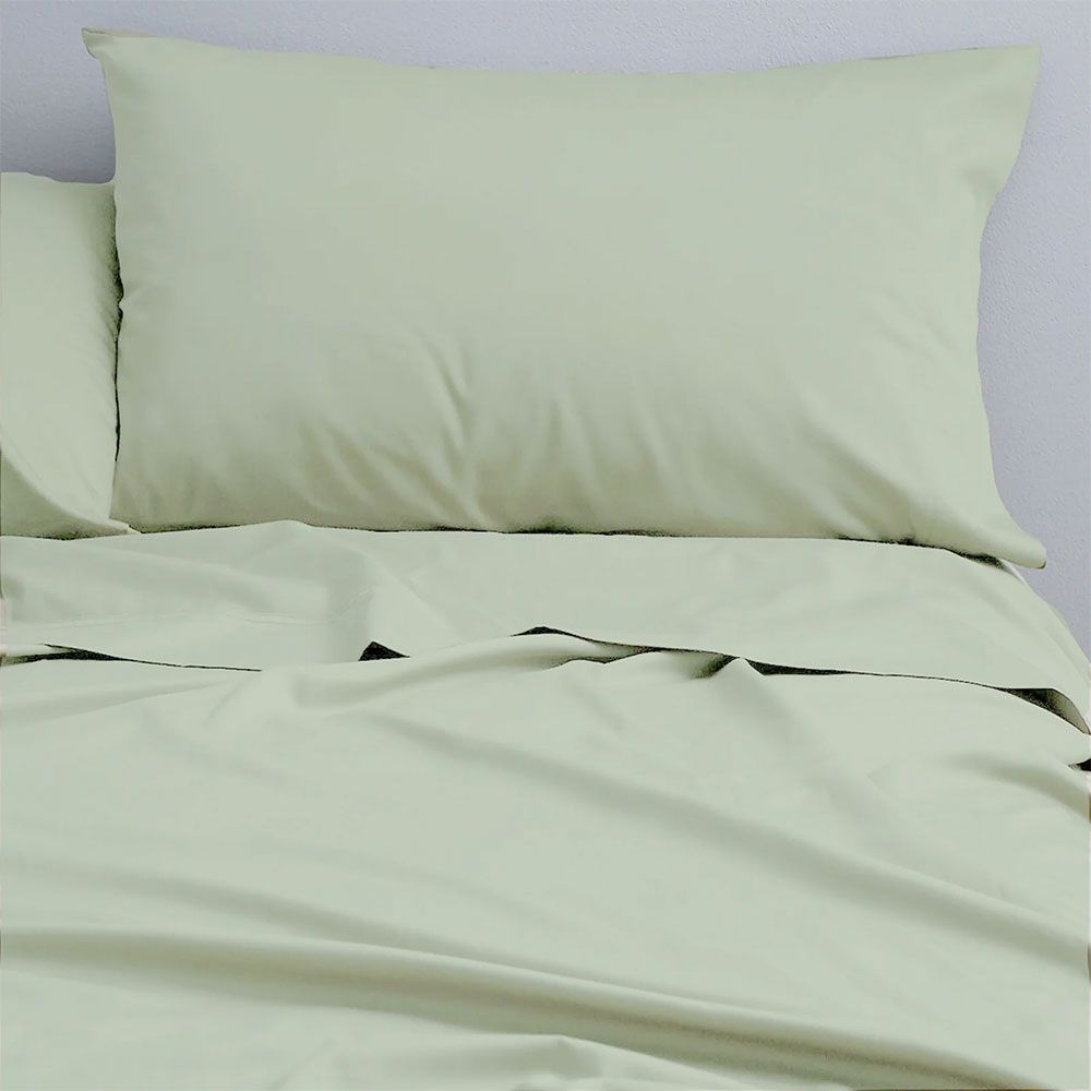 Cloud Linen 250 Thread Count Organic Cotton Sheet Set Moss