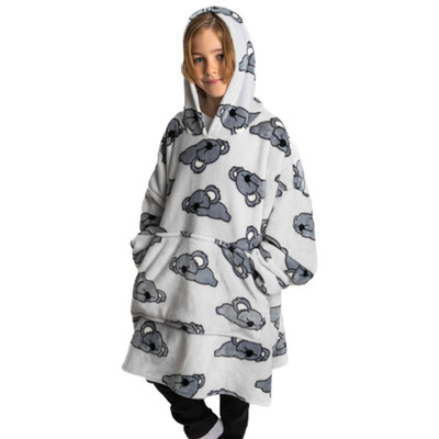 UGGOWEAR Giant Hoodie Bearly Awake Light Grey