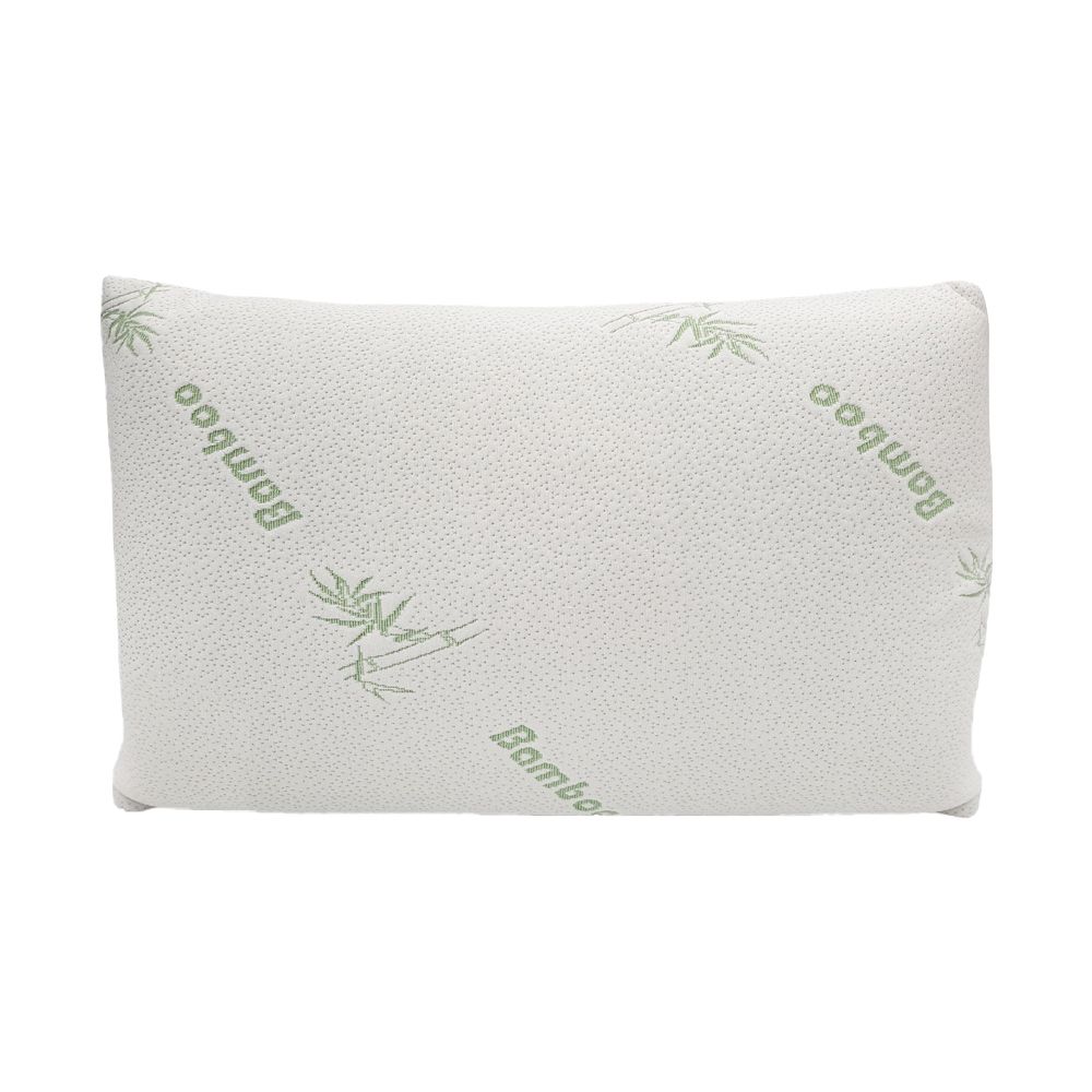Anti Microbial Breathable Bamboo Covered Memory Foam Pillow Single Item