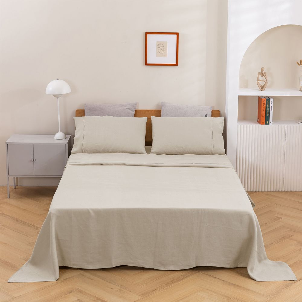 Natural Home Vintaged Hemp Sheet Set