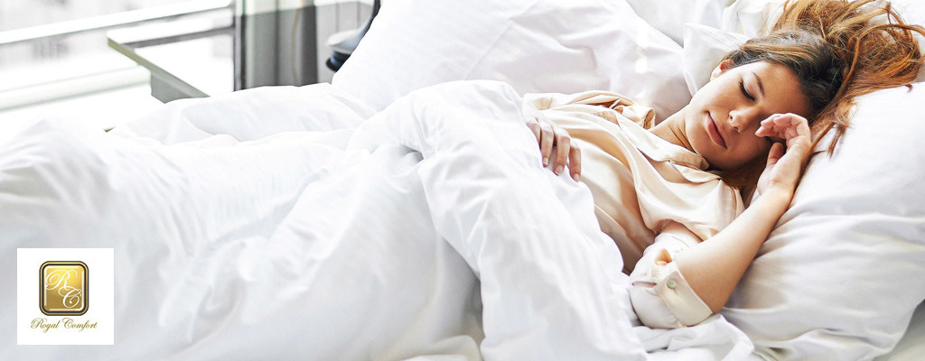 Royal Comfort 1000TC 3 Piece Striped Blended Bamboo Quilt Cover Set - Queen Mobile Banner