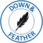 Sleep Solutions feather and down label