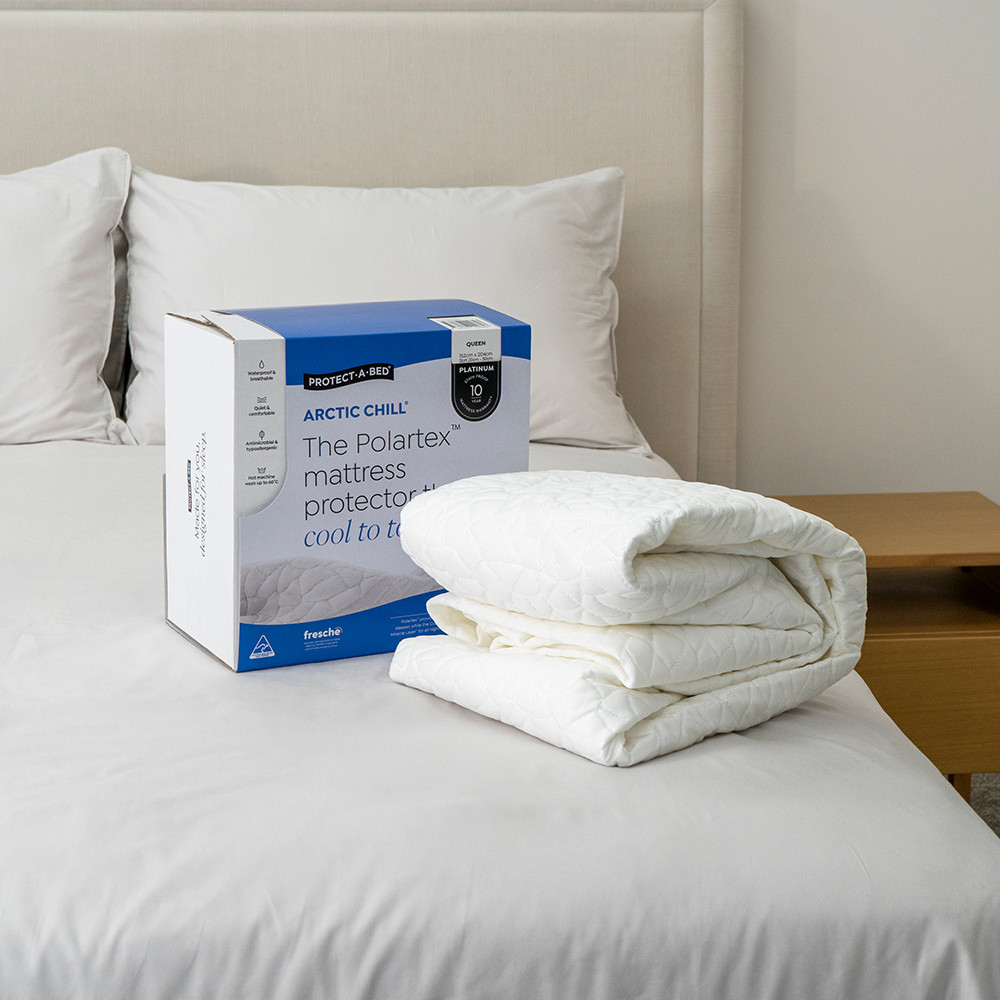 Protect-A-Bed Ultra Cool Artic Chill Fitted Mattress Protector Lifestyle