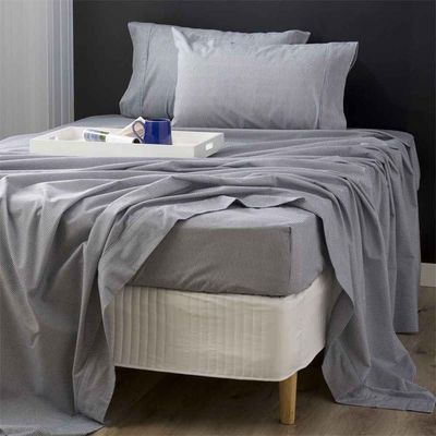 Park Avenue Striped Egyptian Cotton Flannelette Sheet Set