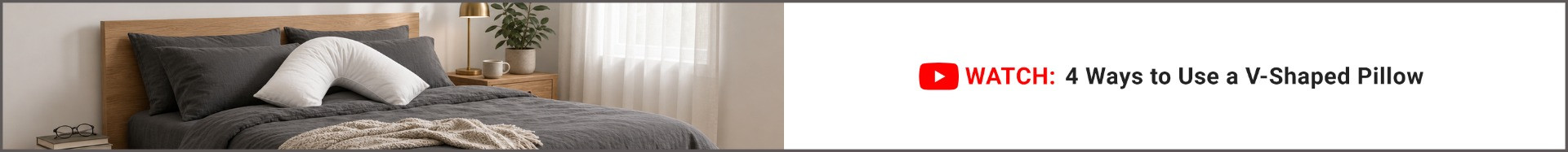 V Shape Pillow Banner