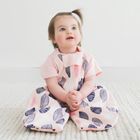 ErgoPouch Spring-Autumn 2 in 1 Baby Sleeping Bag & Sleepsuit 1 Tog Pink Leaf