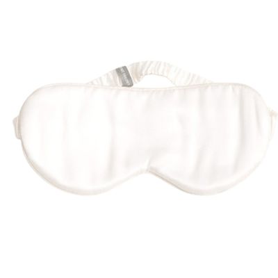 Renee Taylor 100% Mulberry Silk White Eye Mask