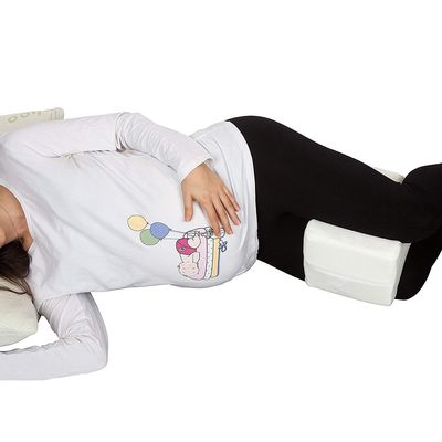 SleepLabs Hourglass Contoured Memory Foam Knee Pillow Side