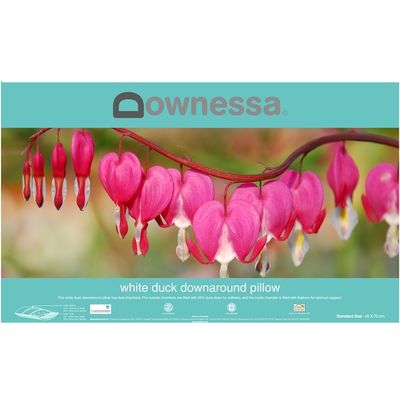 Downessa DownAround White Duck Down and Feather Pillow