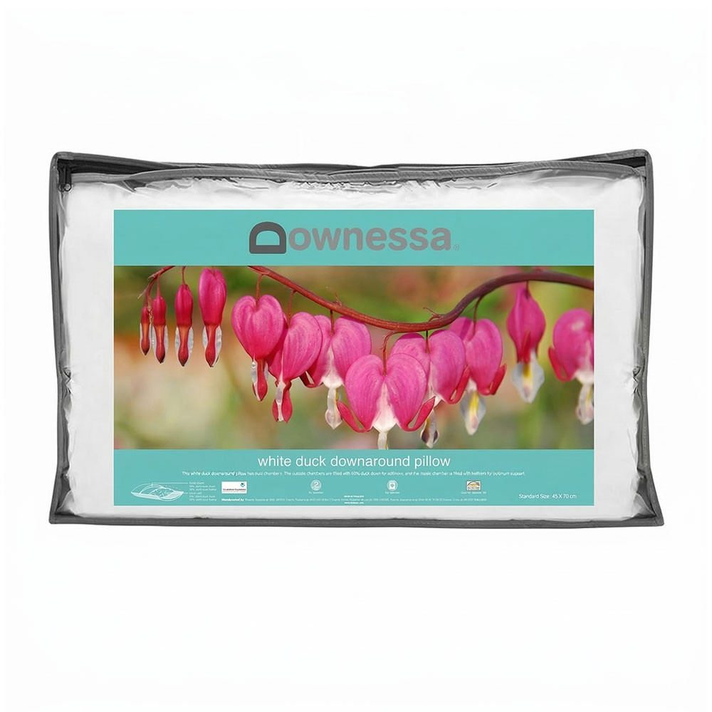 Downessa DownAround White Duck Down and Feather Pillow Base Image