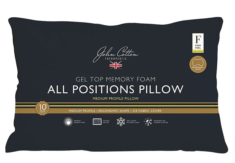 John Cotton All Positions Memory Foam Pillow