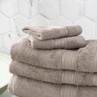 Renee Taylor Stella Super Soft Bamboo Cotton Bath Towels Pewter