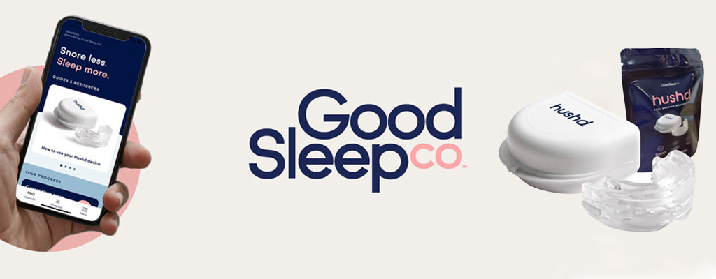 Good Sleep Co Hushd Temporary MAS Device & SleepCare App Mobile Banner
