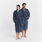 Sheridan Aven Australian Cotton Bathrobe Indigo 3