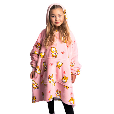 UGGOWEAR Giant Hoodie Corgilicious Pink