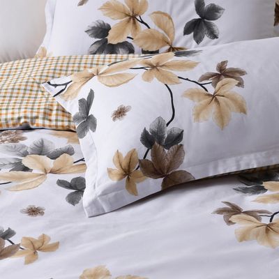 Dreamaker Augusta 100% Cotton Reversible Quilt Cover Set
