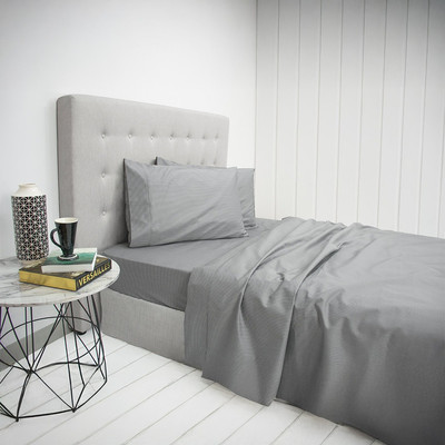 Ardor Home 1000 Thread Count Striped Sheet Set Grey