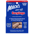 Mack's Safe Sound Ultra Soft Foam Ear Plugs 10 Pairs N