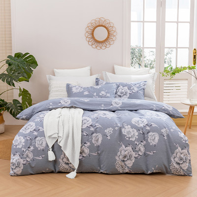 Dreamaker Blossom 100% Cotton Quilt Cover Set
