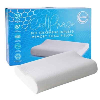 Bambi CoolPhase Bio Graphene Infused Contoured Memory Foam Pillow