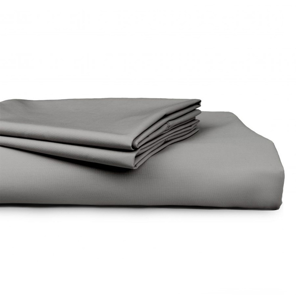 Algodon 300 Thread Count Percale Cotton Combo Sheet Set grey