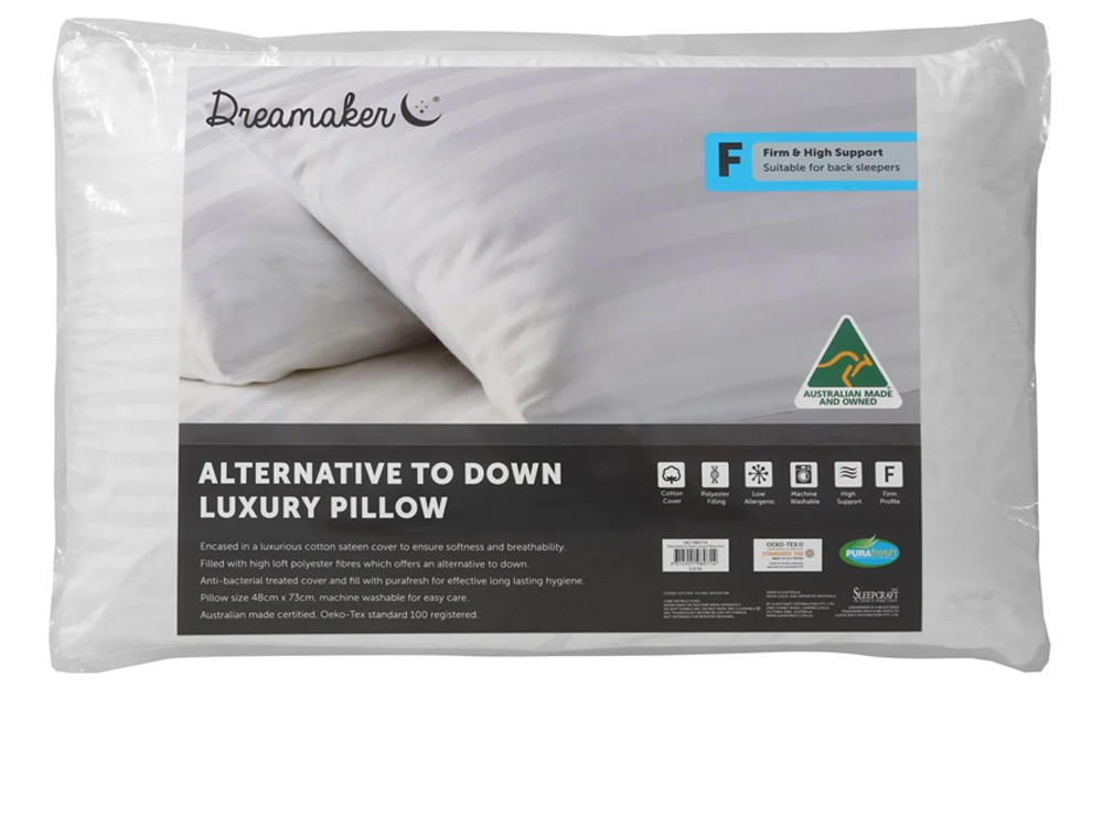 Dreamaker Australian Made Down Alternative Pillow 