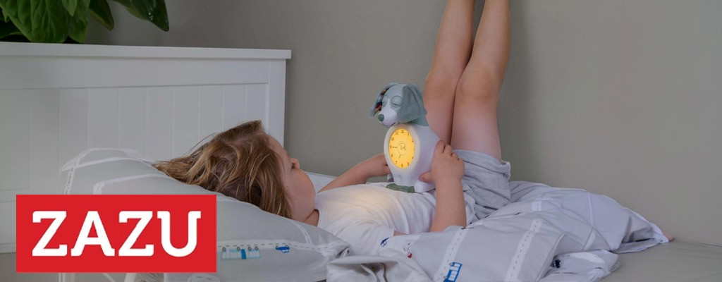 ZAZU Davy the Dog Sleep Trainer Clock and Nightlight Banner