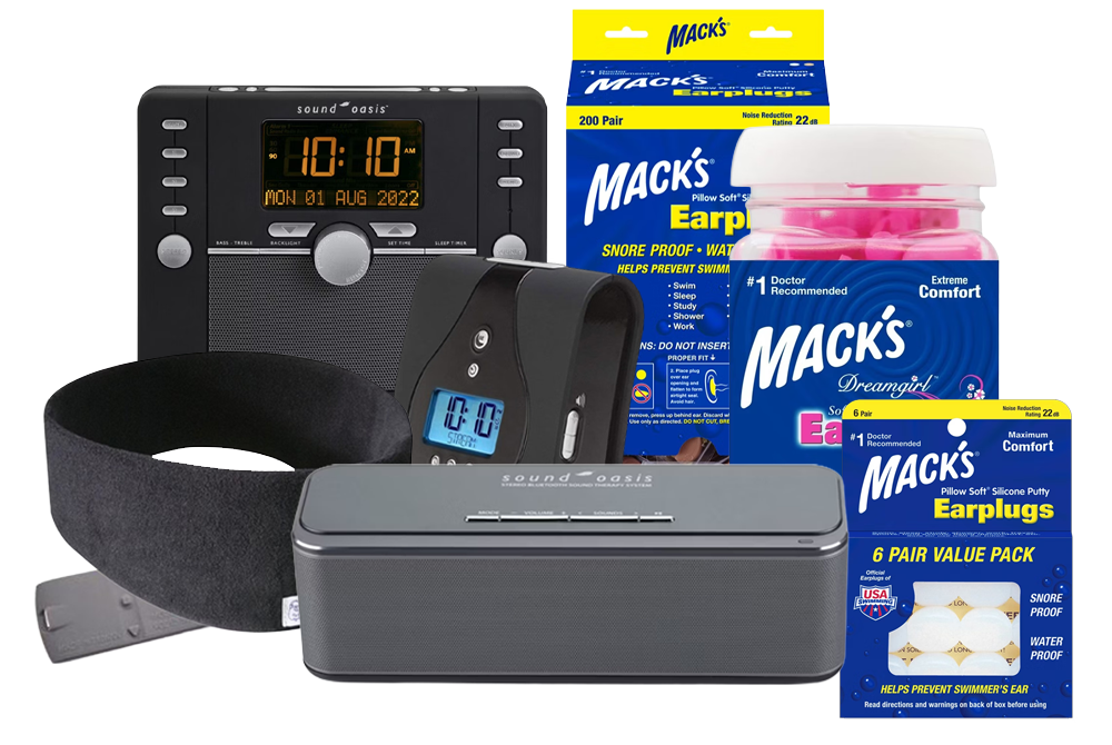 White Noise Machines, Sleepphones and Earplugs