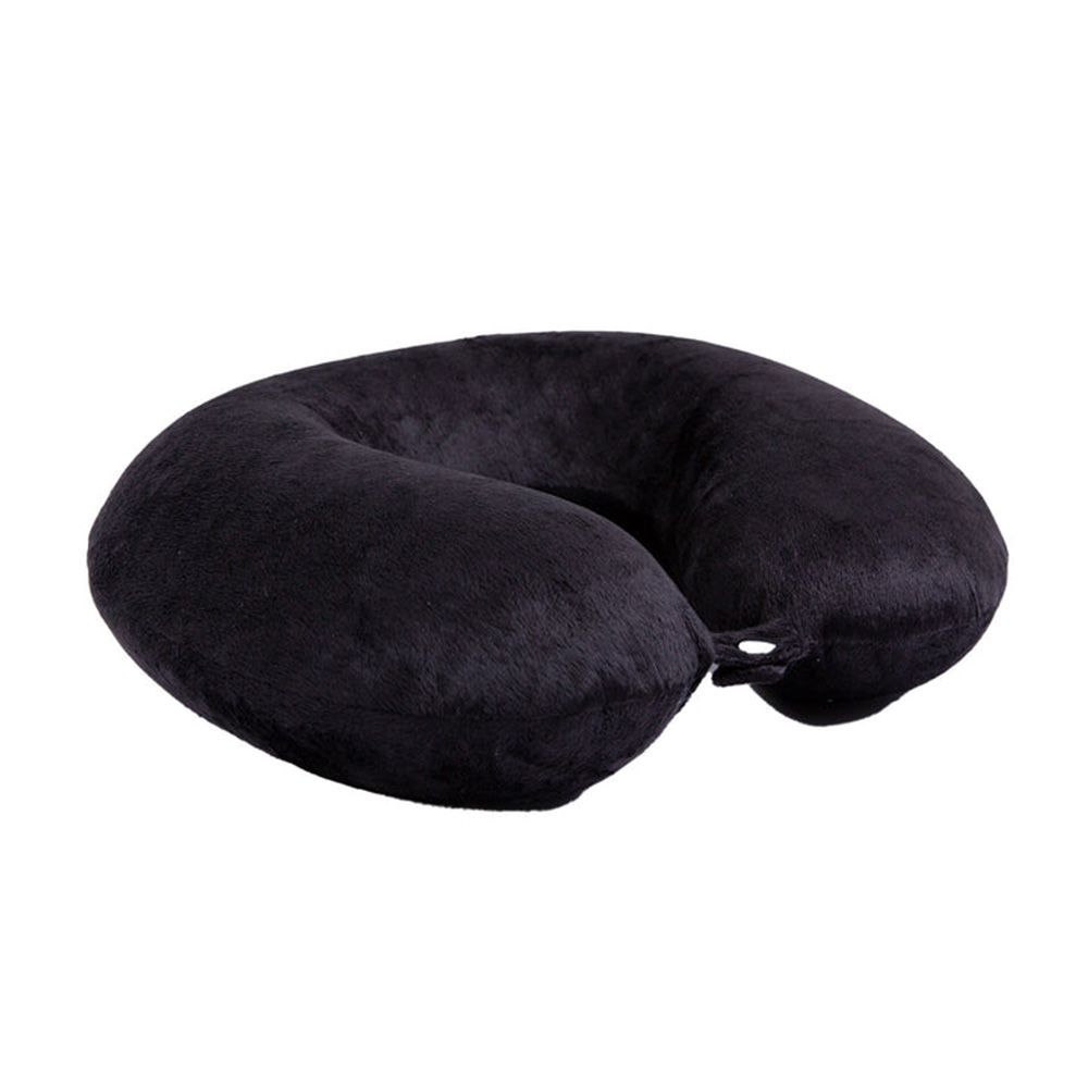 Royal Comfort Memory Foam Travel Neck Pillow Black 2