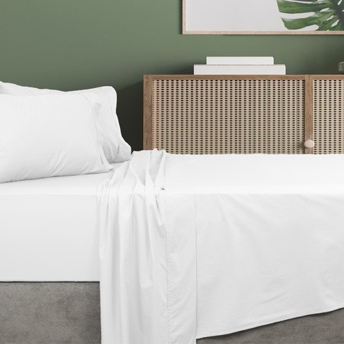 Algodon 500 Thread Count Organic Cotton Sheet Set White