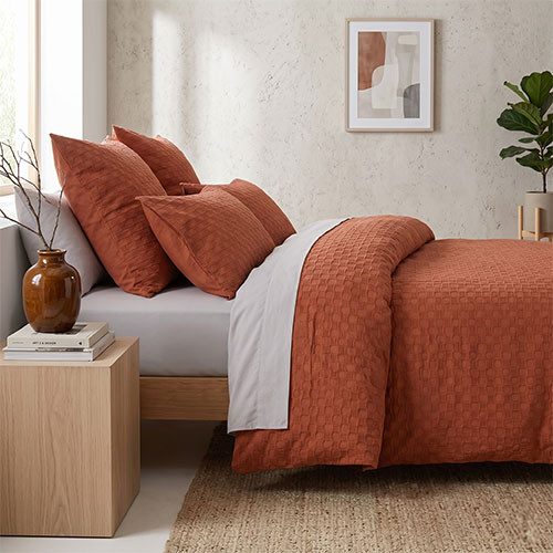 Bambury Luna Jacquard Reversible Quilt Cover Set