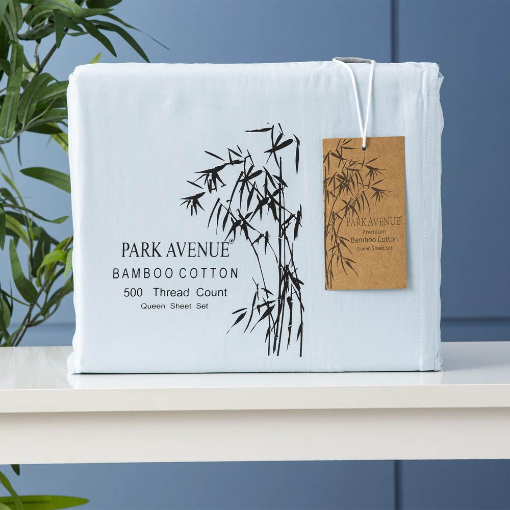 Park Avenue 500 Thread Count Natural Bamboo Cotton Sheet Set 5