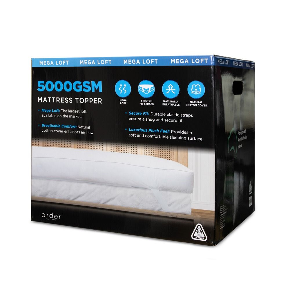 Ardor Home 5000GSM Mega Loft Ball Fibre Mattress Topper