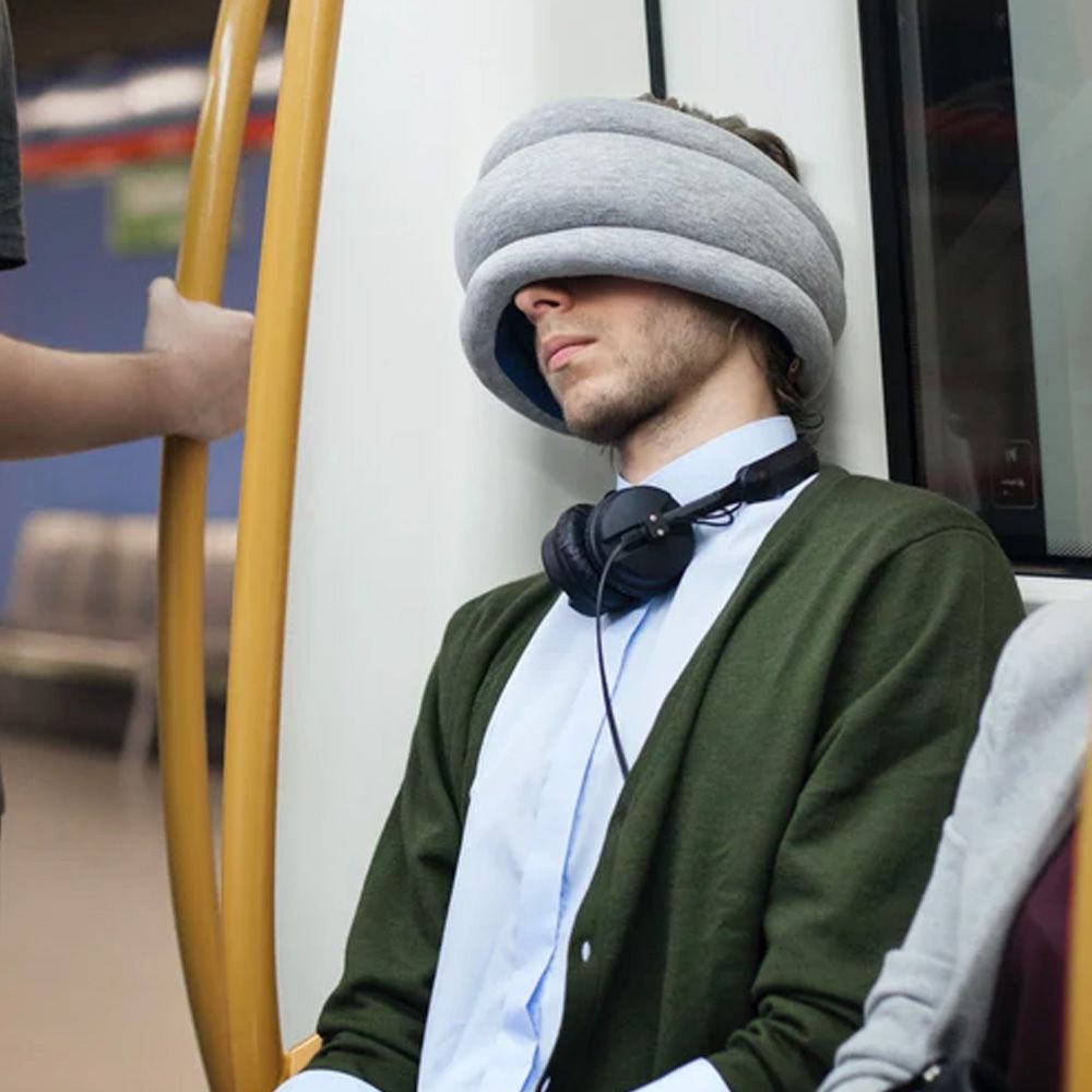 OstrichPillow Light Reversible Travel Pillow Lifestyle Image