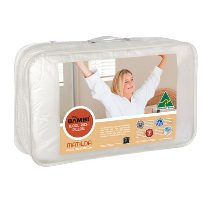 Bambi Luxurious Matilda Wool Rich Pillow Packaging