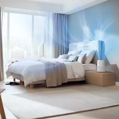 Philips Series 800i Compact Air Purifier In A Bedroom