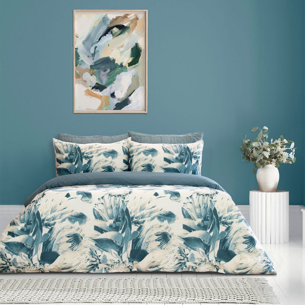 Ardor Boudoir Ebony Printed Microfibre Quilt Cover Set