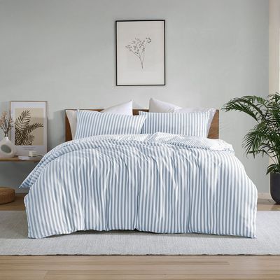 Ardor Boudoir Frankie Stripe Quilt Cover Set Blue
