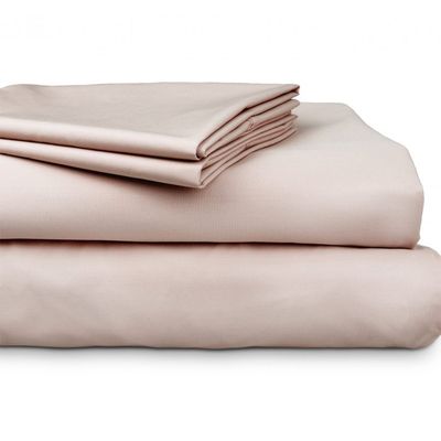 Algodon 300 Thread Count Percale Cotton Sheet Set Pink