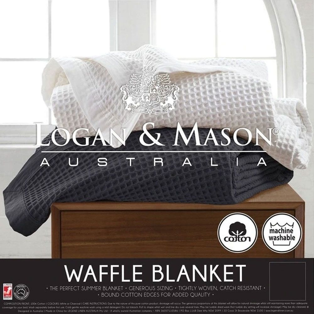 Logan and Mason Cotton Waffle Blanket Packaging