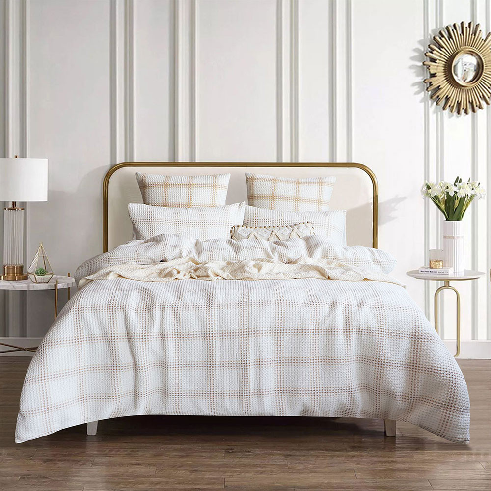 Renee Taylor Cohen Yarn Dye Waffle Quilt Cover Set