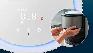 Follow the smart filter status indicator on your device